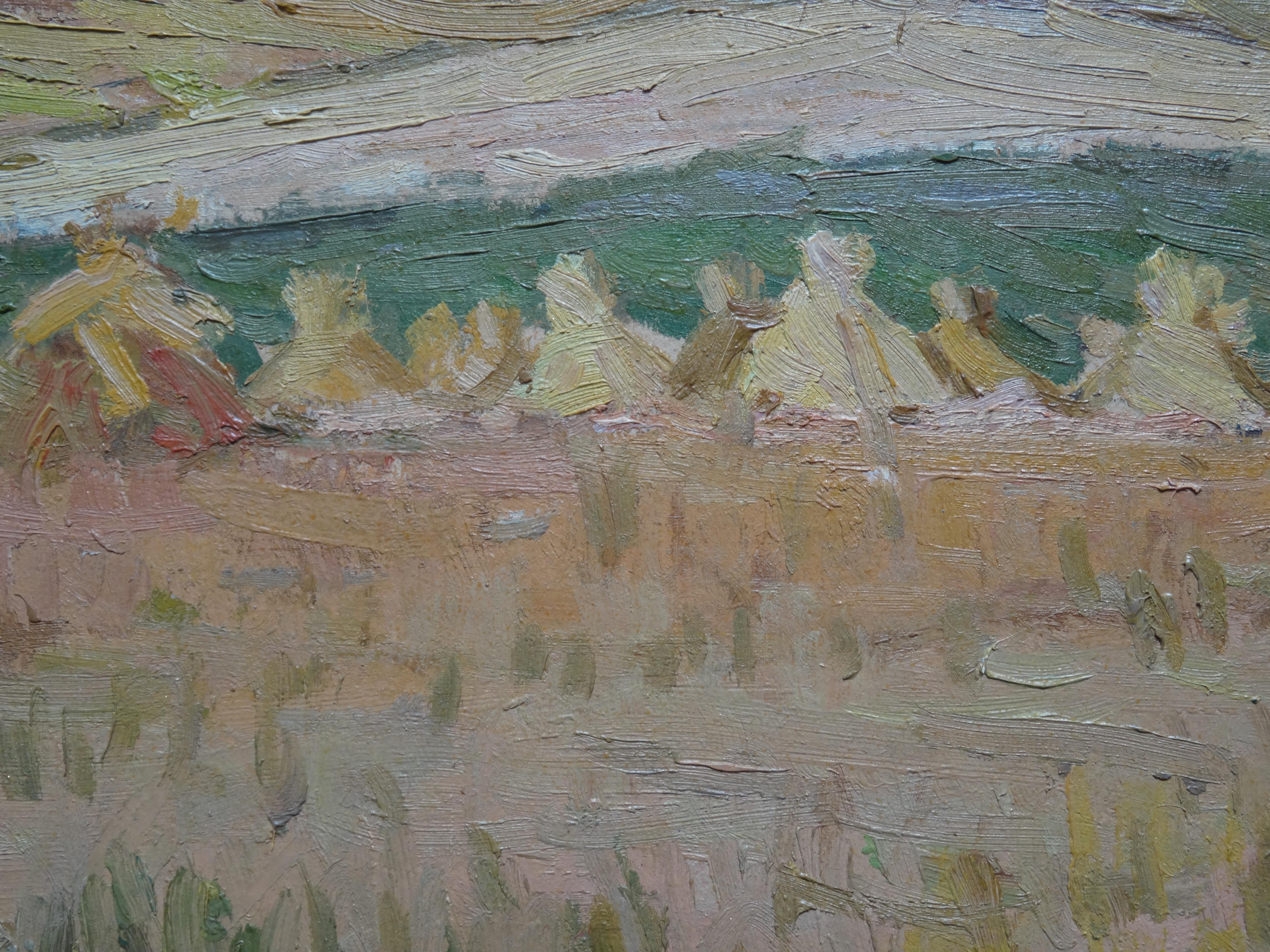 Landscape. 1942. Oil on cardboard, 36.5x47.5 cm For Sale 2