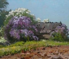 Lilac blooms. 1977, canvas, oil, 70x81 cm