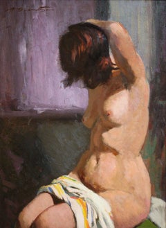 Matin. act pour femmes. 1959. Huile sur carton, 95 x71 cm