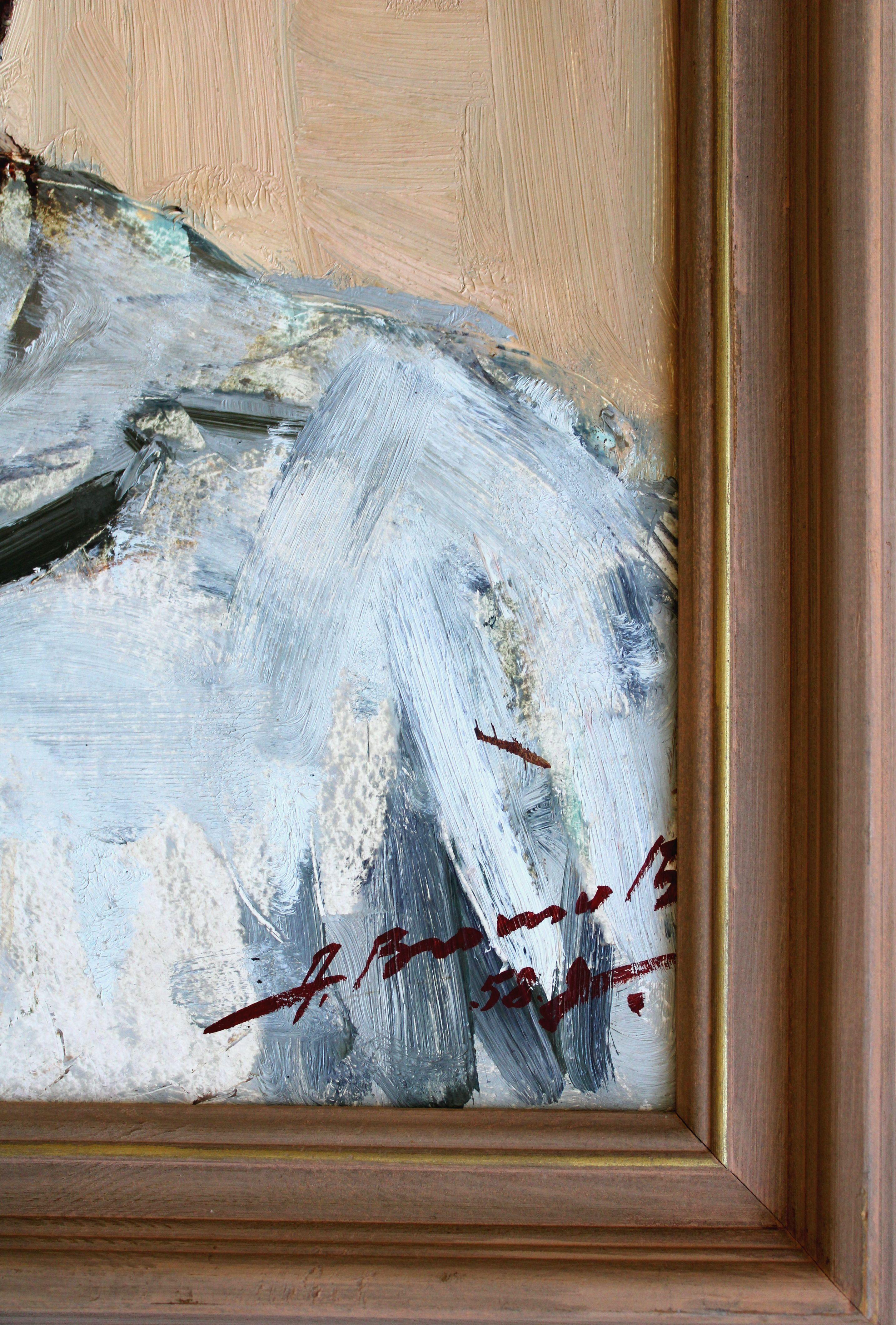 Ritratto di pittore. 1958, cartone, olio, 55x43 cm 1