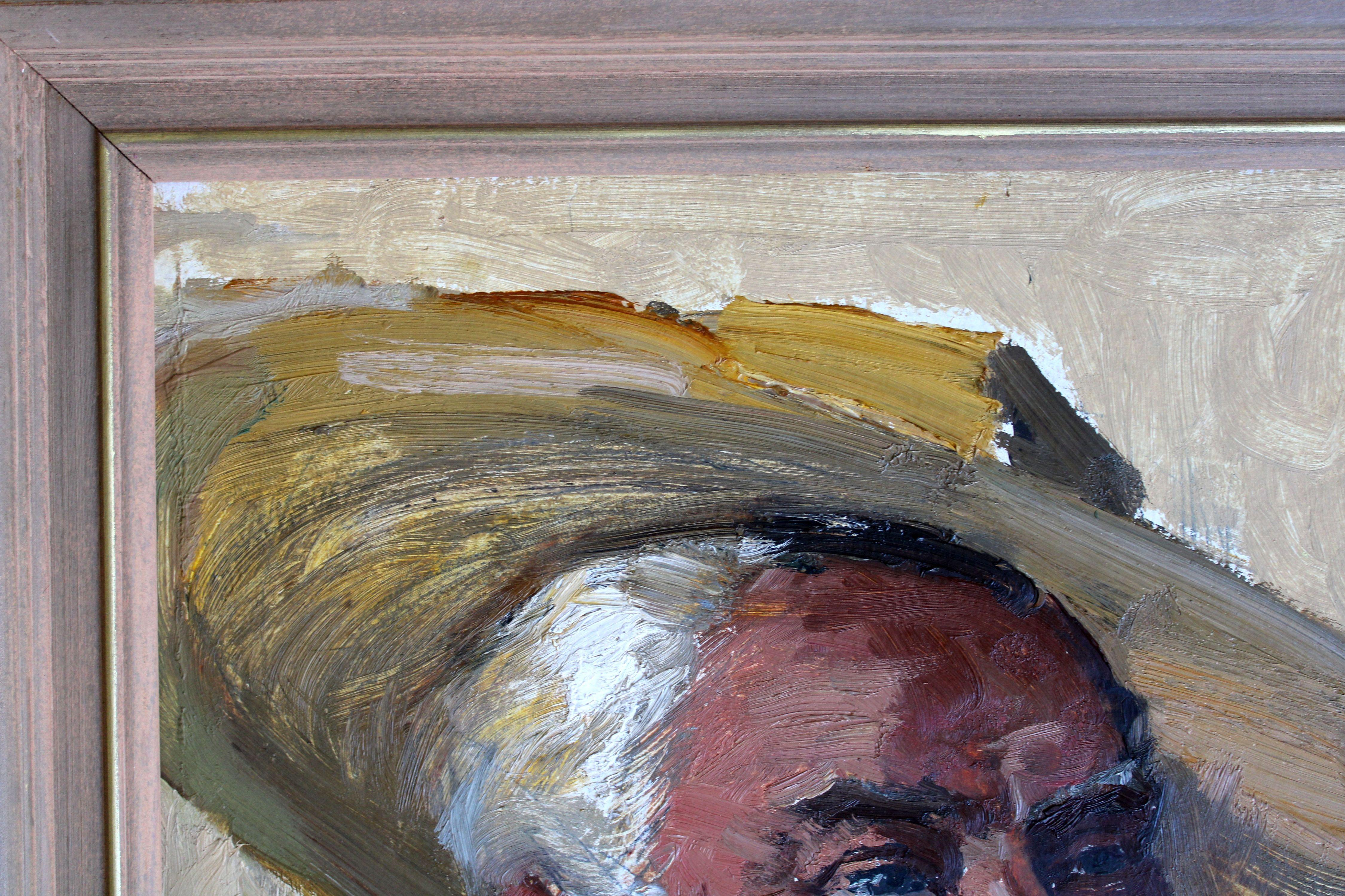 Ritratto di pittore. 1958, cartone, olio, 55x43 cm 2