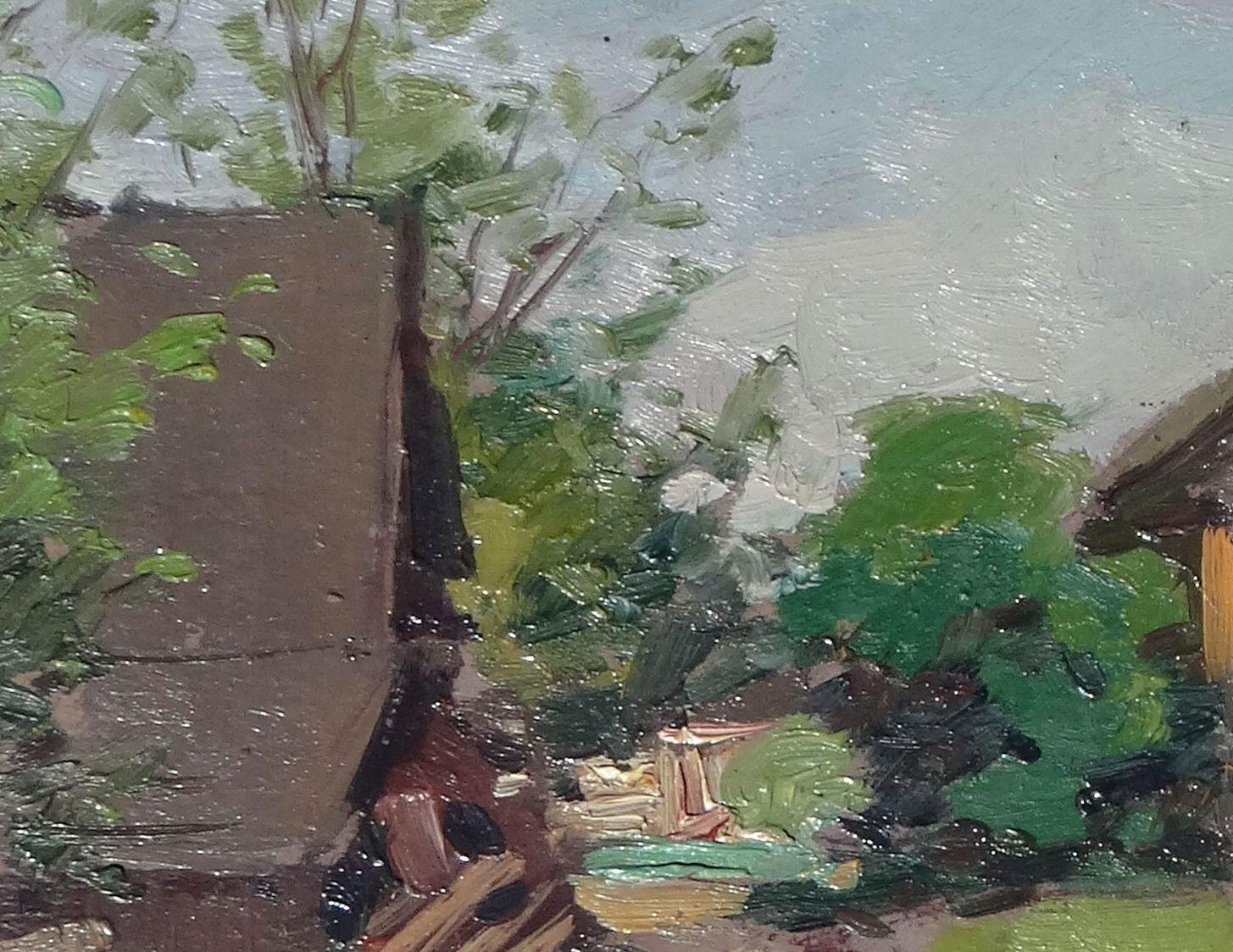 Ländliches Leben. 1970er Jahre, Karton, Öl, 23,5x36,5 cm

Alfejs Bromults (1913.3.IV - 1991.11.I)

Seine erste Berufsausbildung absolvierte er an der National University bei R. Suta, J. Bine und G. Skilters. Noch 1938 lernte er an der Kunstakademie