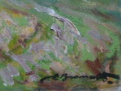 Summer landscape. 1978. Oil on cardboard, 40x50 cm