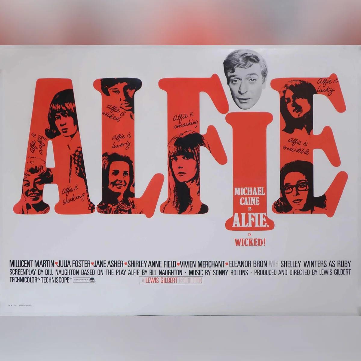 Alfie (1966)
Original British Quad (30 X 40 Inches)

Michael Caine est remarquable dans le rôle-titre et le film restitue toute la saveur du Londres des swinging sixties. Icone. Depuis la première sortie au Royaume-Uni en 1966.

Il s'agit d'une