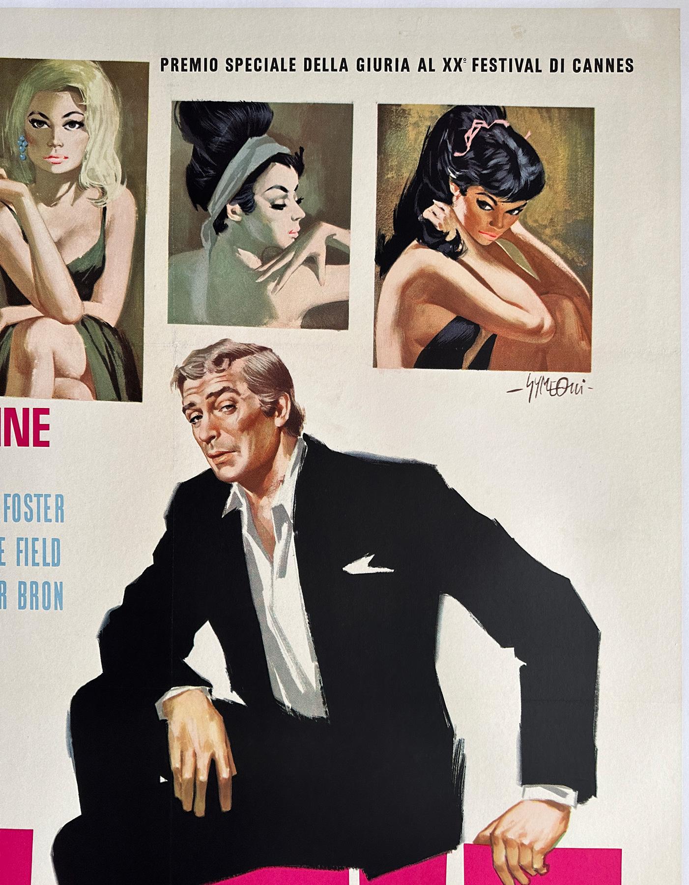20th Century Alfie 1966 Italian 2 Foglio Film Poster, Sandro Symeoni For Sale
