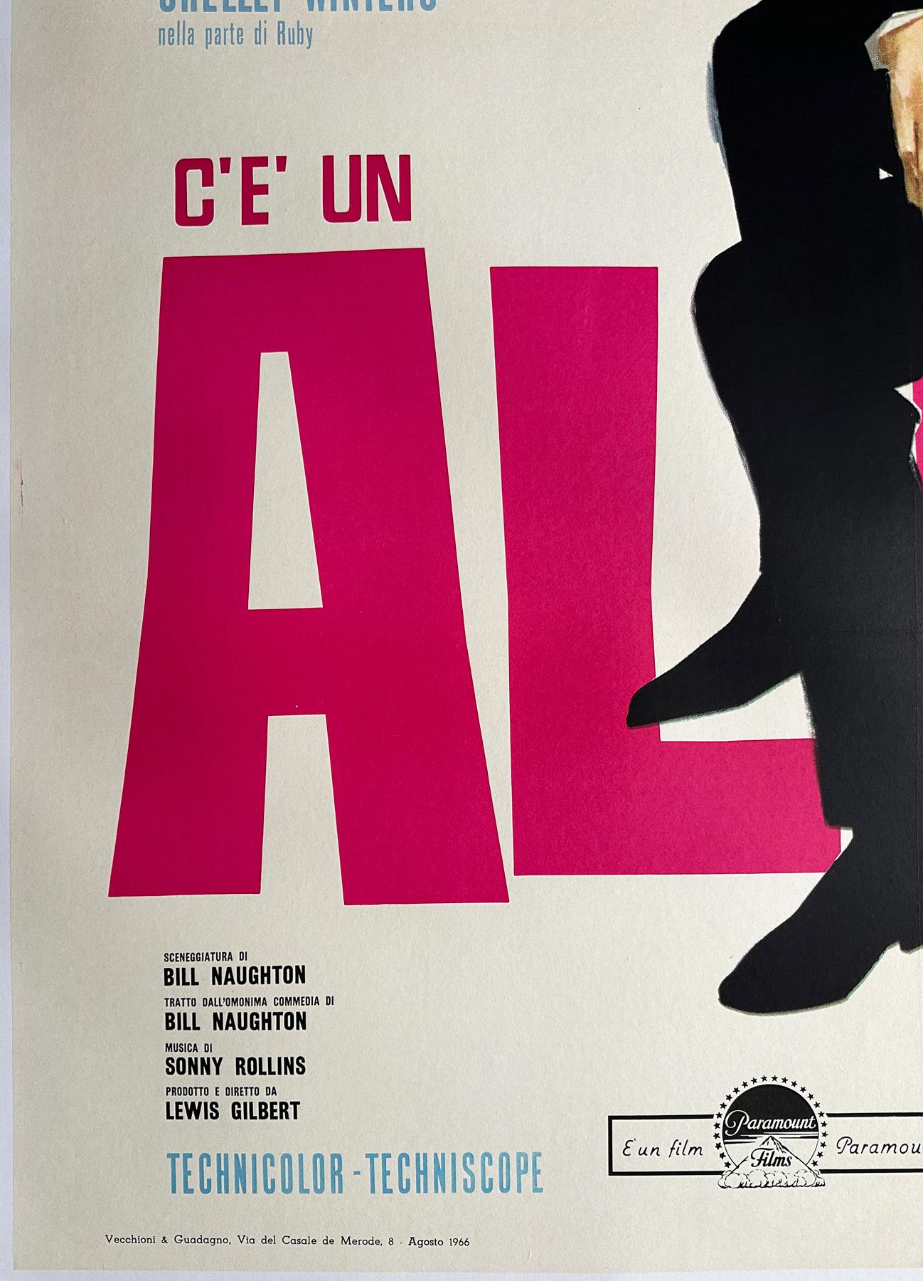 XX secolo Alfie 1966 Locandina del film 2 Foglio, Sandro Symeoni in vendita