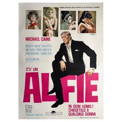 Alfie 1966 Italienisch 2 Foglio Film Poster, Sandro Symeoni