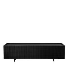 Alfieri Black Lacquered Wood TV Sideboard