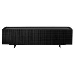 Alfieri Black Lacquered Wood TV Sideboard