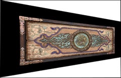 "Der Ritter" Mischtechnik auf Holz 20" x 51" Zoll von Alfons Louis