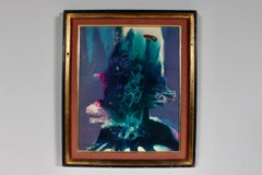 Alfonsas Dargis "Riflessi" - Quadro astratto fluido incorniciato