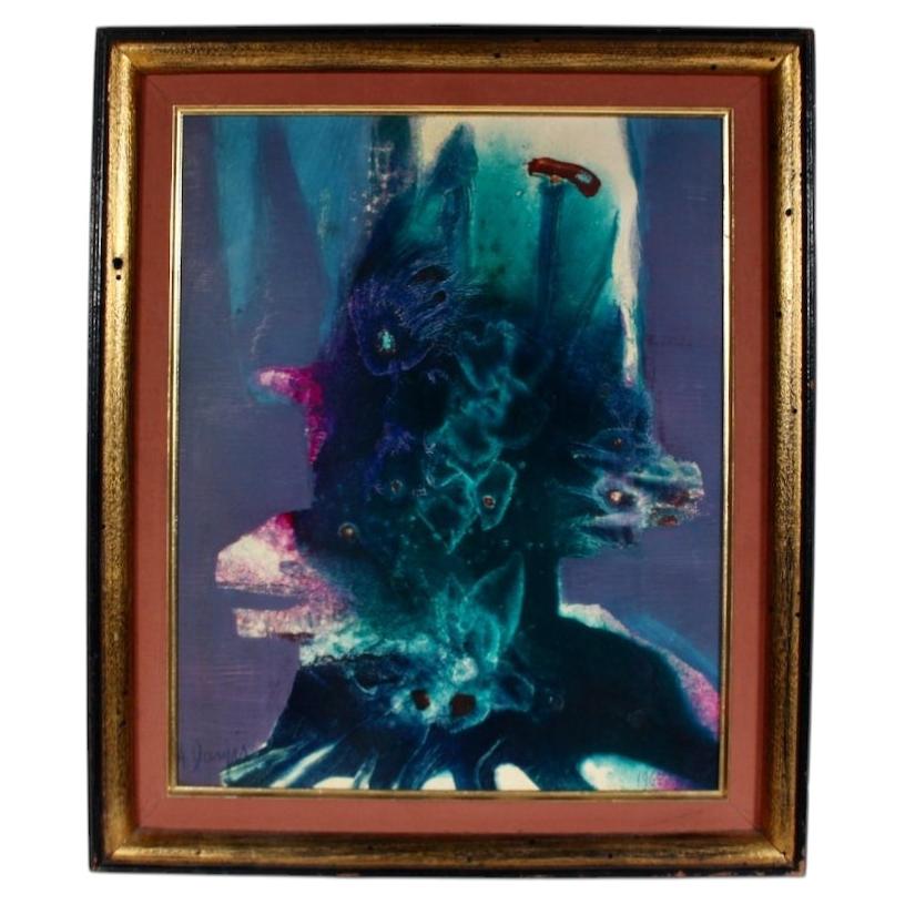 Alfonsas Dargis "Riflessi" - Quadro astratto fluido incorniciato in vendita