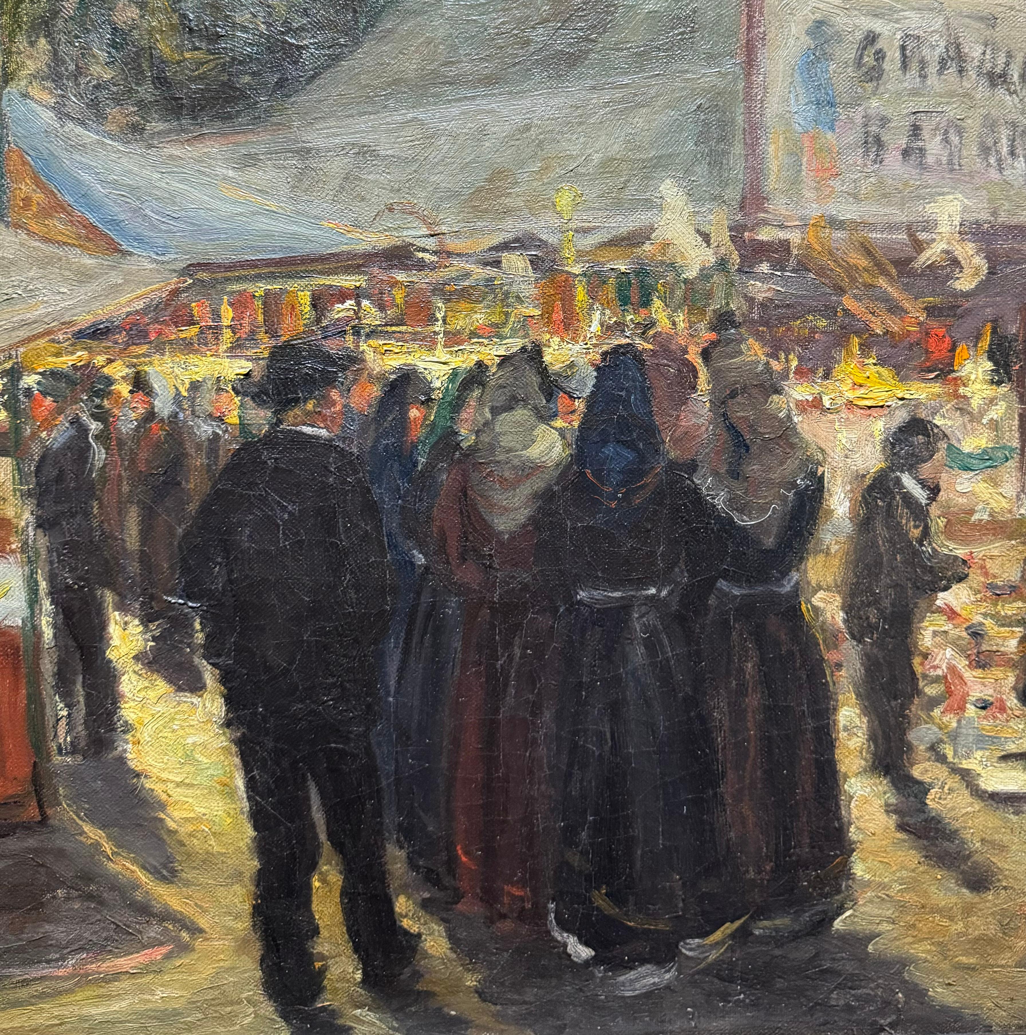 Alfonse Proost (1880-1957)
Óleo sobre lienzo
Marco original
Firmado y fechado abajo a la derecha 1906
20x32 pulgadas sin enmarcar
27x39 pulgadas total con marco

Alfonse Proost es un importante pintor impresionista francés/holandés del siglo XIX,