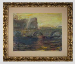 Vintage View of Rome - Oil on Canvas by Alfonso Avanessian - 1990s