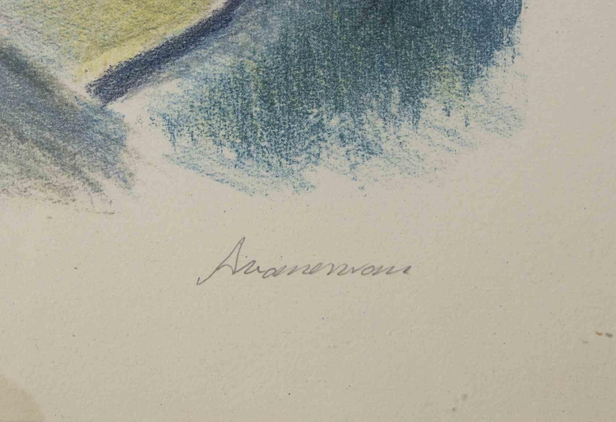 Landscape is an original lithograph realized by Alfonso Avanessian in 1970's

Hand-signed on the lower right: Avanessian

Artist's proof (as reported on the lower left margin)

Good conditions except for some stains 

Includes wooden frame: 58.5 x