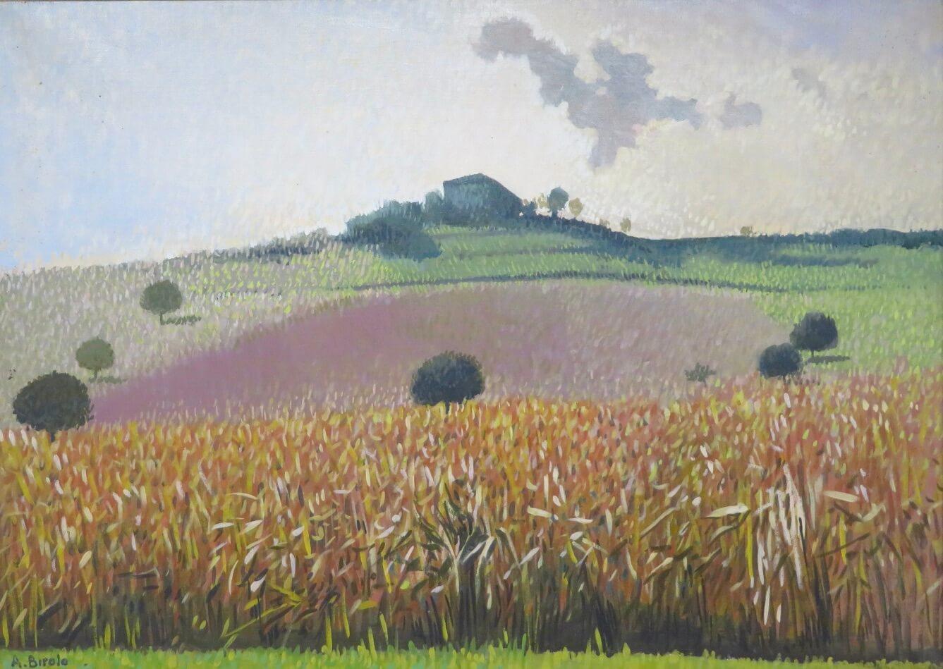 Alfonso Birolo (Born 1927) Italian Landscape Original Impressionist Oil Painting For Sale 3