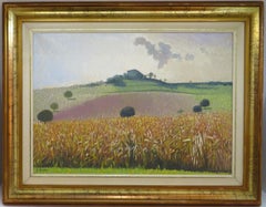 Alfonso Birolo (né en 1927) Peinture à l'huile impressionniste originale d'un paysage italien