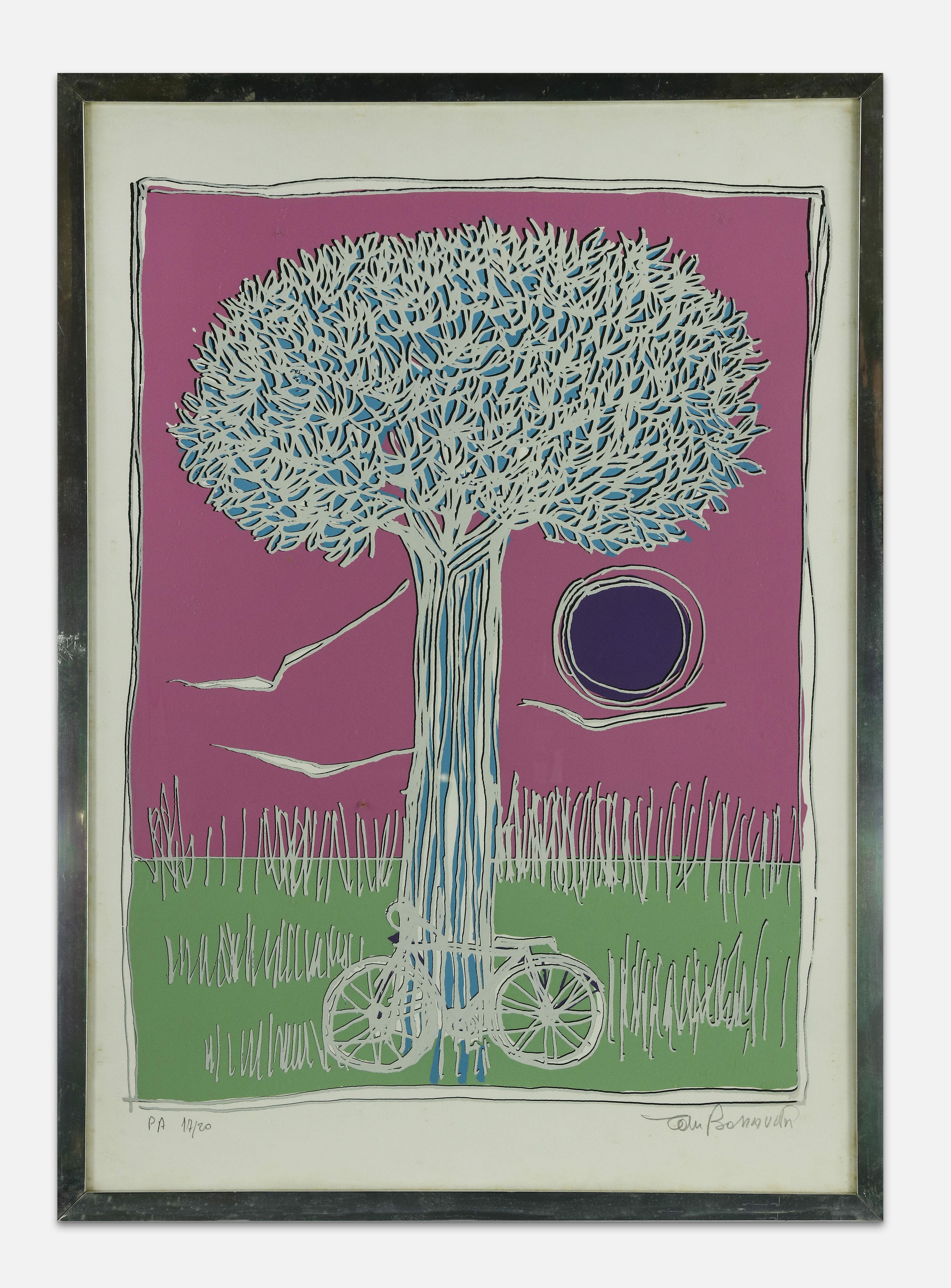 Tree is an original contemporary artwork realized by Alfonso Bonavita in 1990s.

Mixed colored lithograph.

Hand signed and numbered on the lower margin.

Artist's proof. Edition of 17/20

