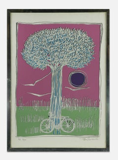 Baum – Lithographie von Alfonso Bonavita – 1990er-Jahre