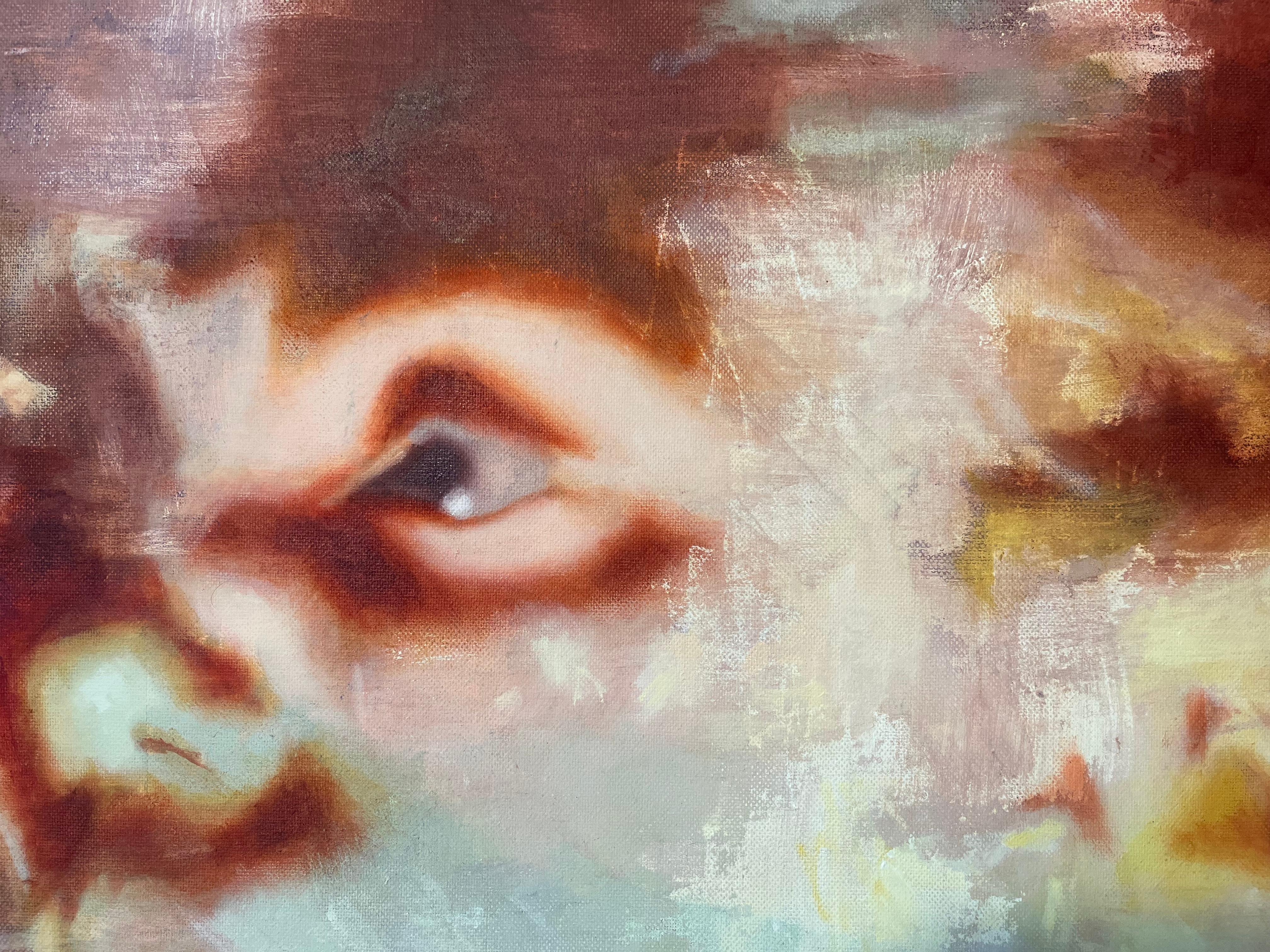 Verano
Descrizione: Olio su tela, figurativo, rosso, rosa, gestuale, moderno, astratto

Questo quadro è un doppio ritratto che è più della somma delle sue parti. Dipinta in modo espressivo, la superficie incandescente del colore e della luce si