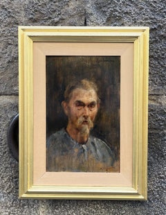 Alfonso Hollaender, Portrait of an Oriental Man "Giacomino," signed and dated 1878