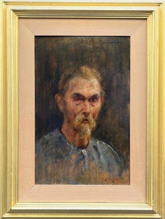 Alfonso Hollaender, Portrait of an Oriental Man "Giacomino," signed and dated 1878