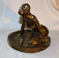 Alfonso Iannelli Bronze Nude Figural Sculpture