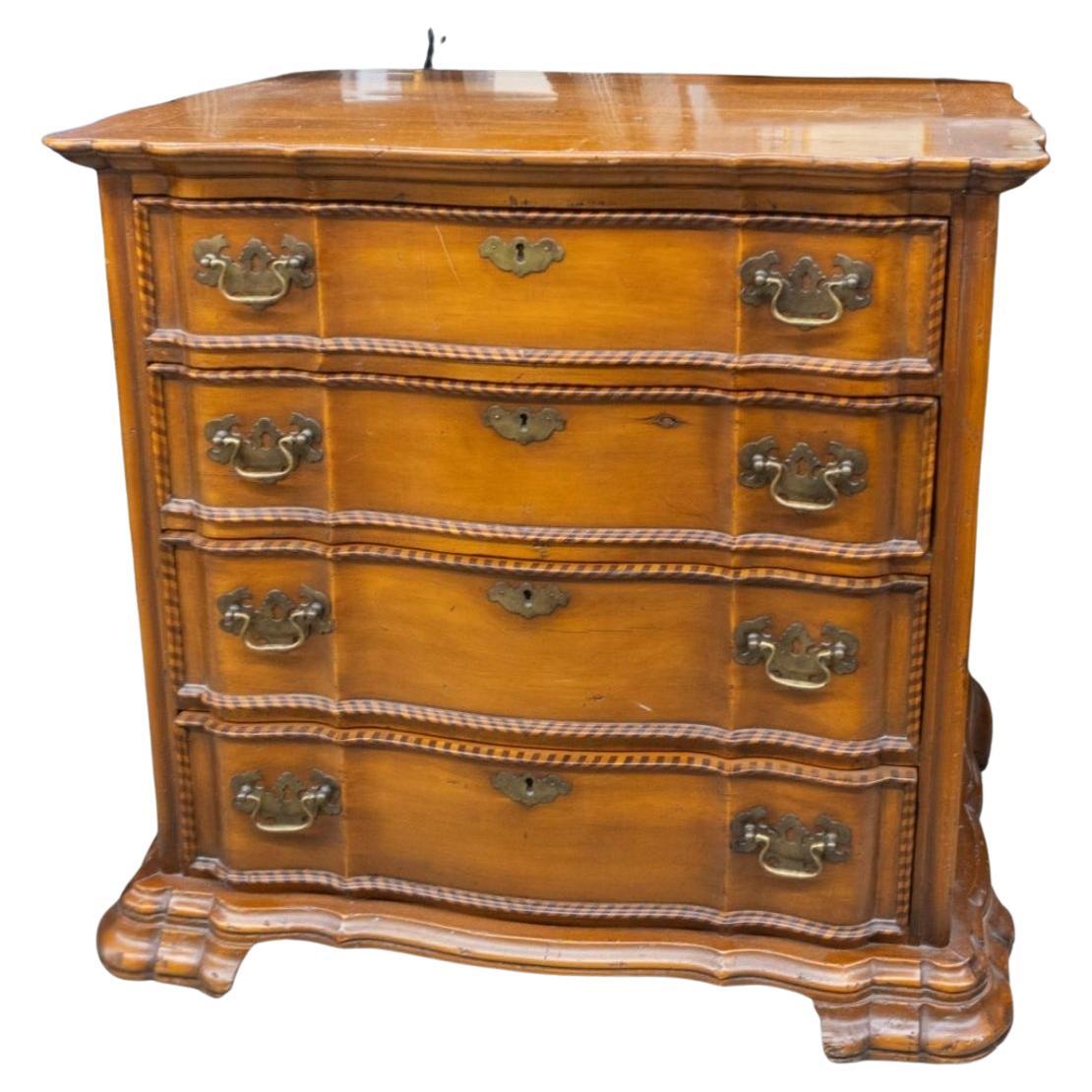 Alfonso Marina Chippendale Style Cherry Commode Chest of Drawers
