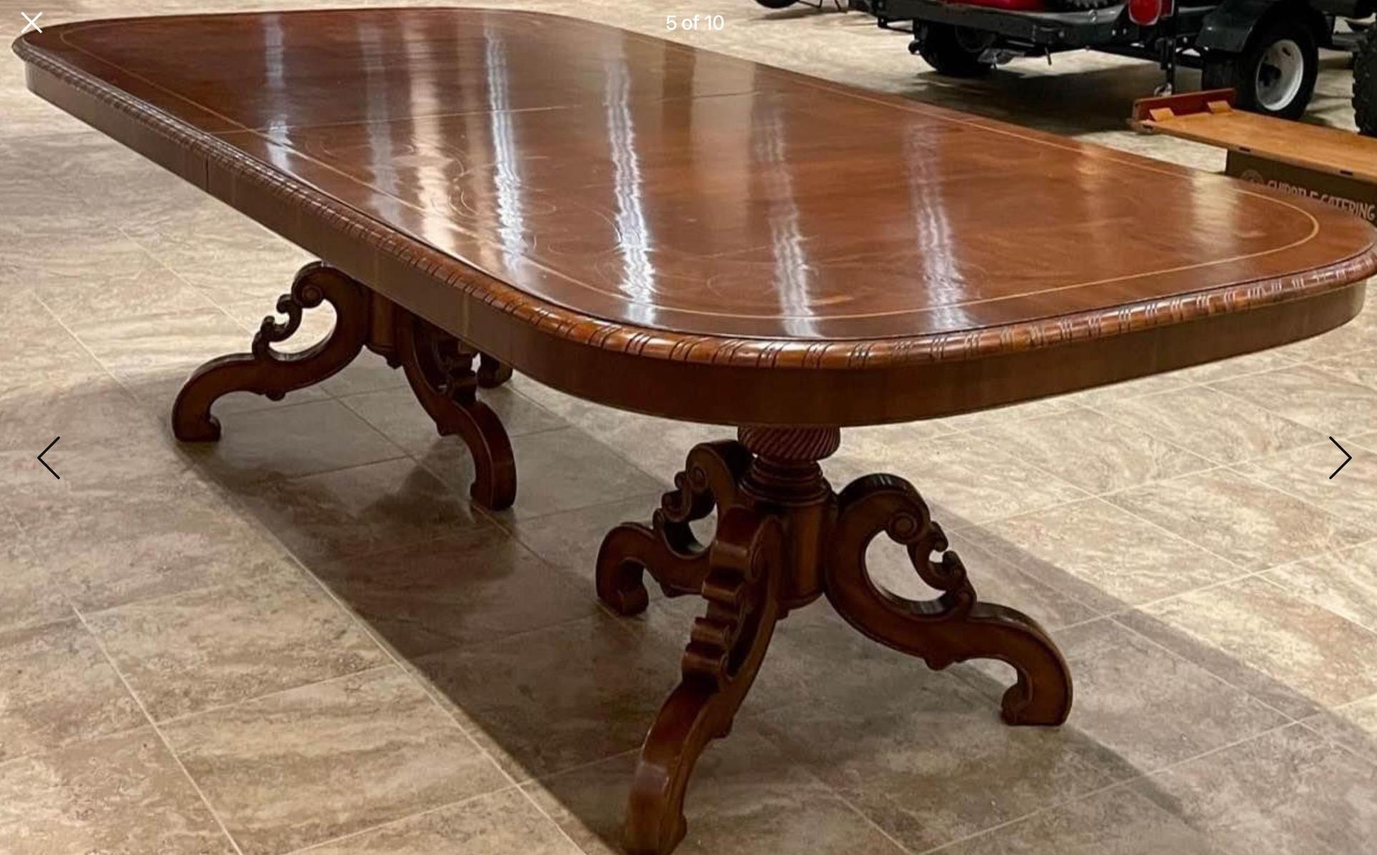 Mexican Alfonso Marina Ebanista Dining Table and Chairs Set