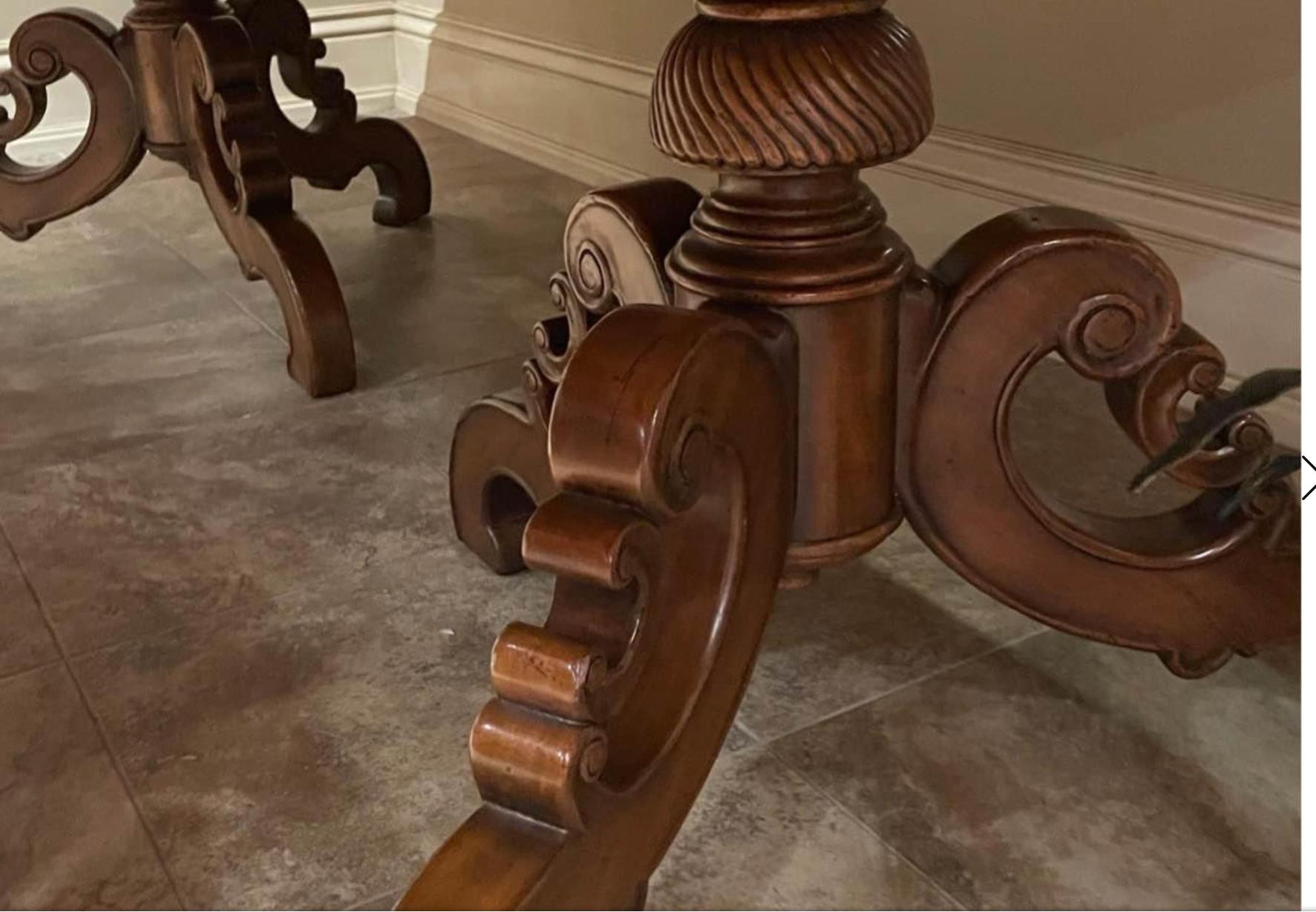 Alfonso Marina Ebanista Dining Table and Chairs Set In Good Condition In LOS ANGELES, CA