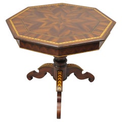 Alfonso Marina Marquetry Inlaid Spanish Sorrentino Occasional Lamp Side Table