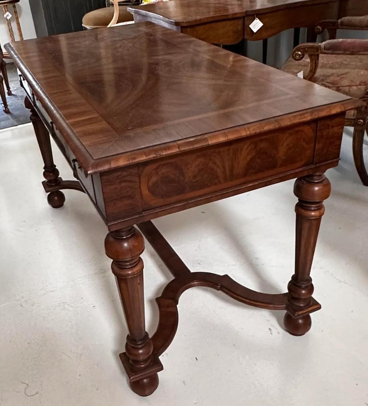 Mexican Alfonso Marina Mesa De Respaldo Bordeaux Writing Table Desk