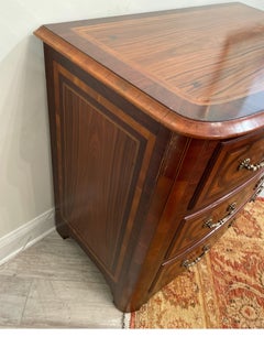 Alfonso Marina Inlaid Commode, Handcrafted Wood Chest, 20th Century