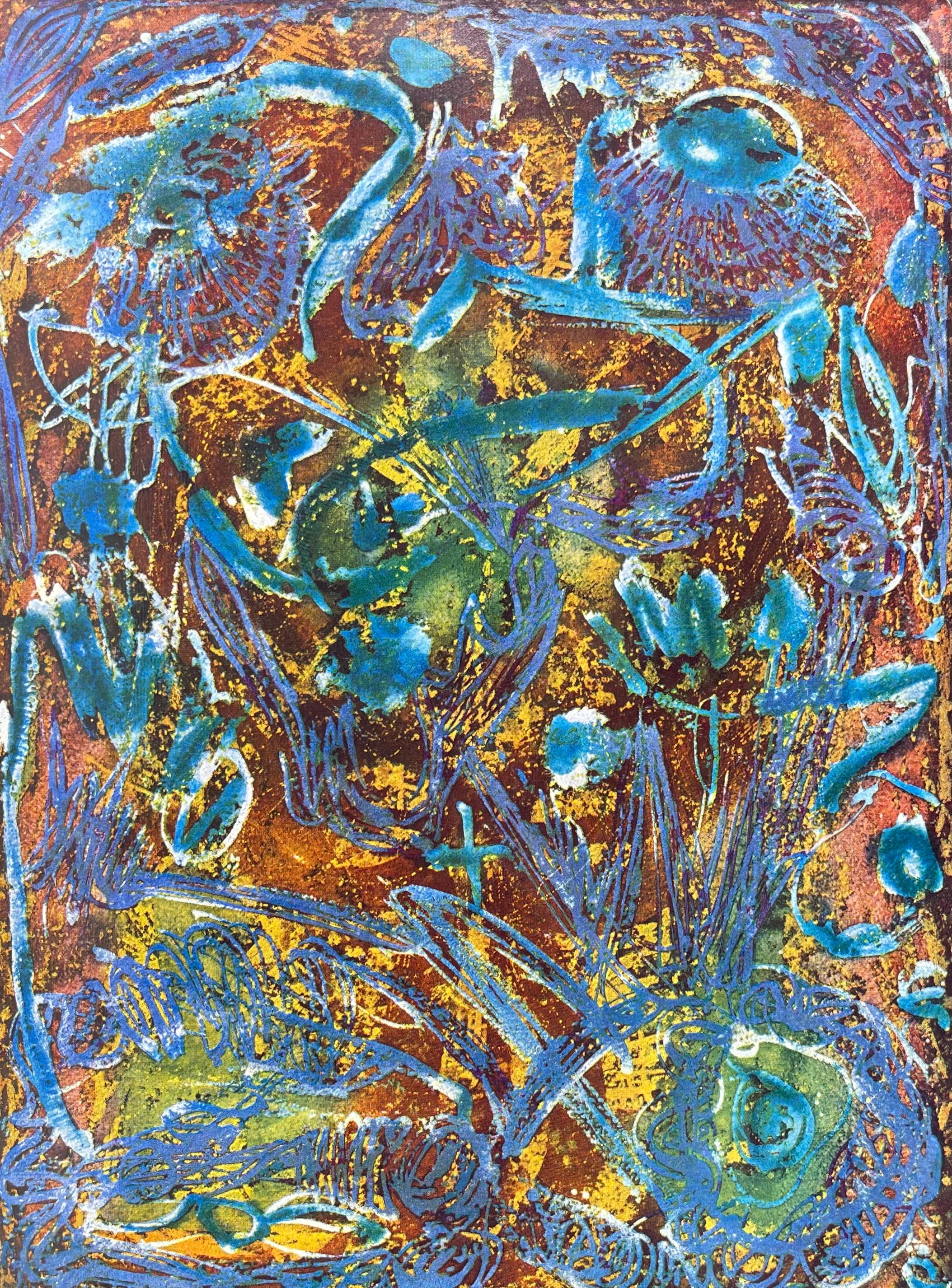 Colotipia sobre papel vélin Johannot brillante, con bisagra sobre papel tejido negro, tal como se emitió. Inscripción: Sin firmar y sin numerar, tal como se emitió. Tamaño del papel: 10,83 x 8,86 pulgadas. Notas: Del álbum, Peintures initiatiques