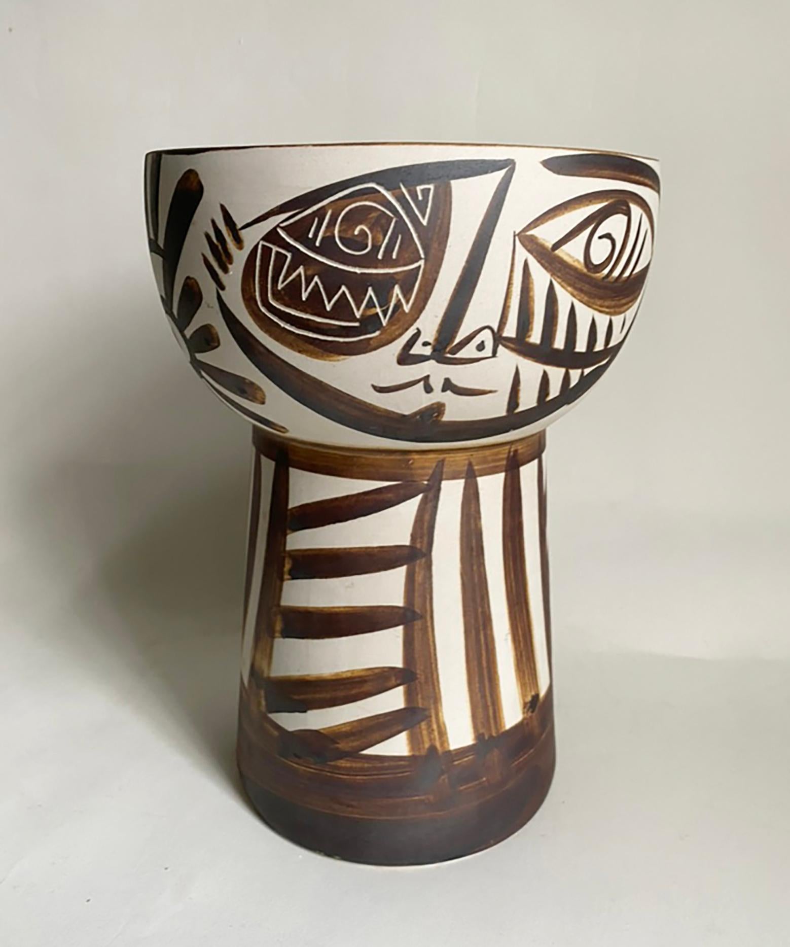 20th Century Alfonso Otero Regal Face Vase in the Style of Picasso For Sale