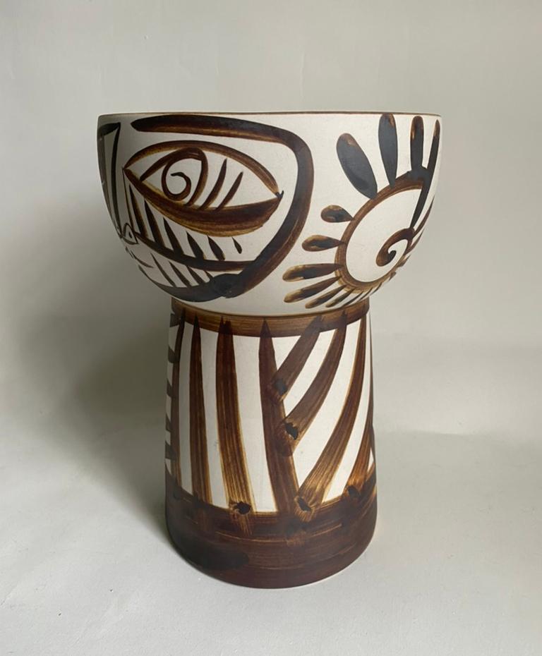 Ceramic Alfonso Otero Regal Face Vase in the Style of Picasso For Sale