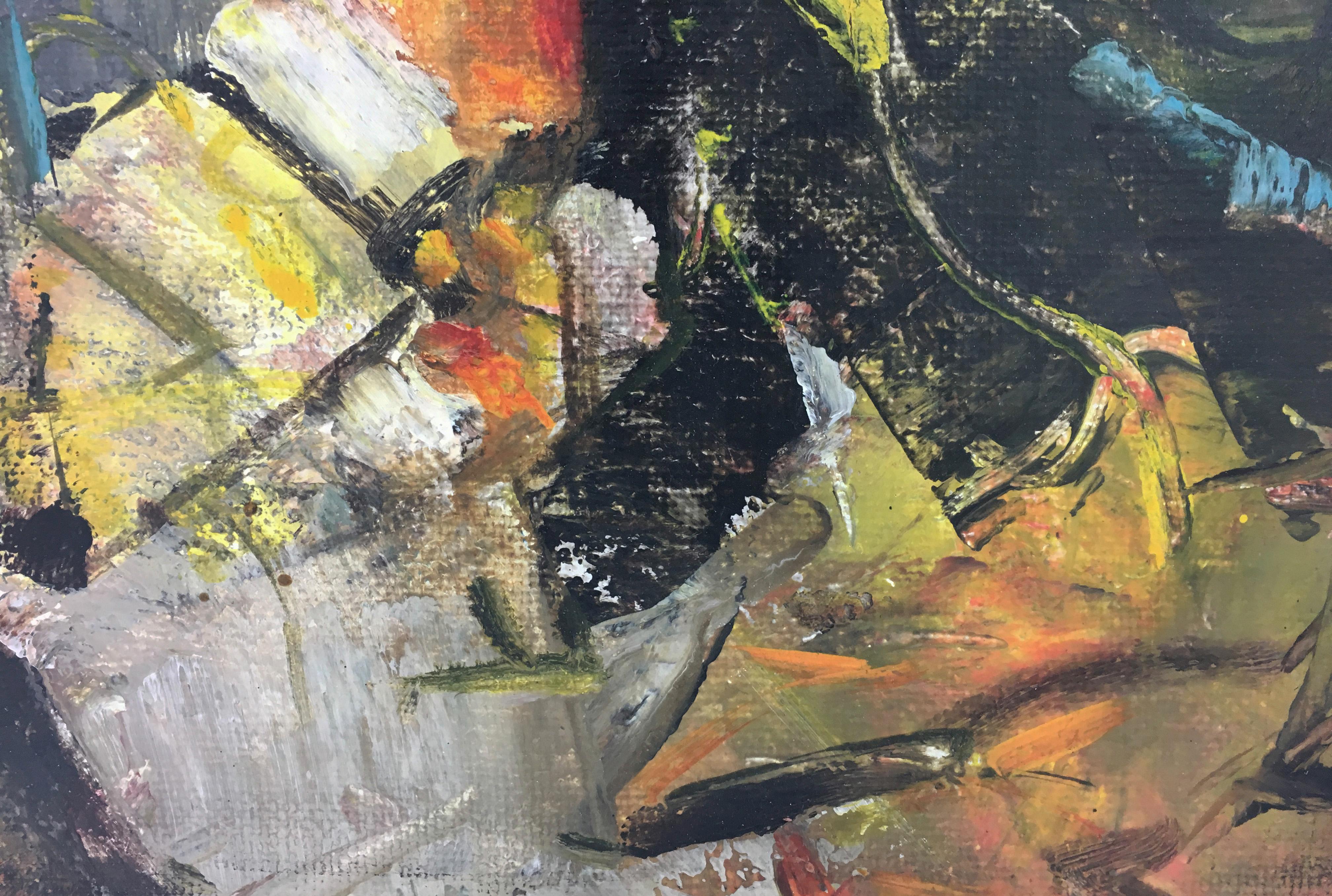 Combattimento a cavallo -Moderno - Alfonso Pragliola Italia 2014 - Olio su tela cm.60x40. 
Telaio in legno laccato.