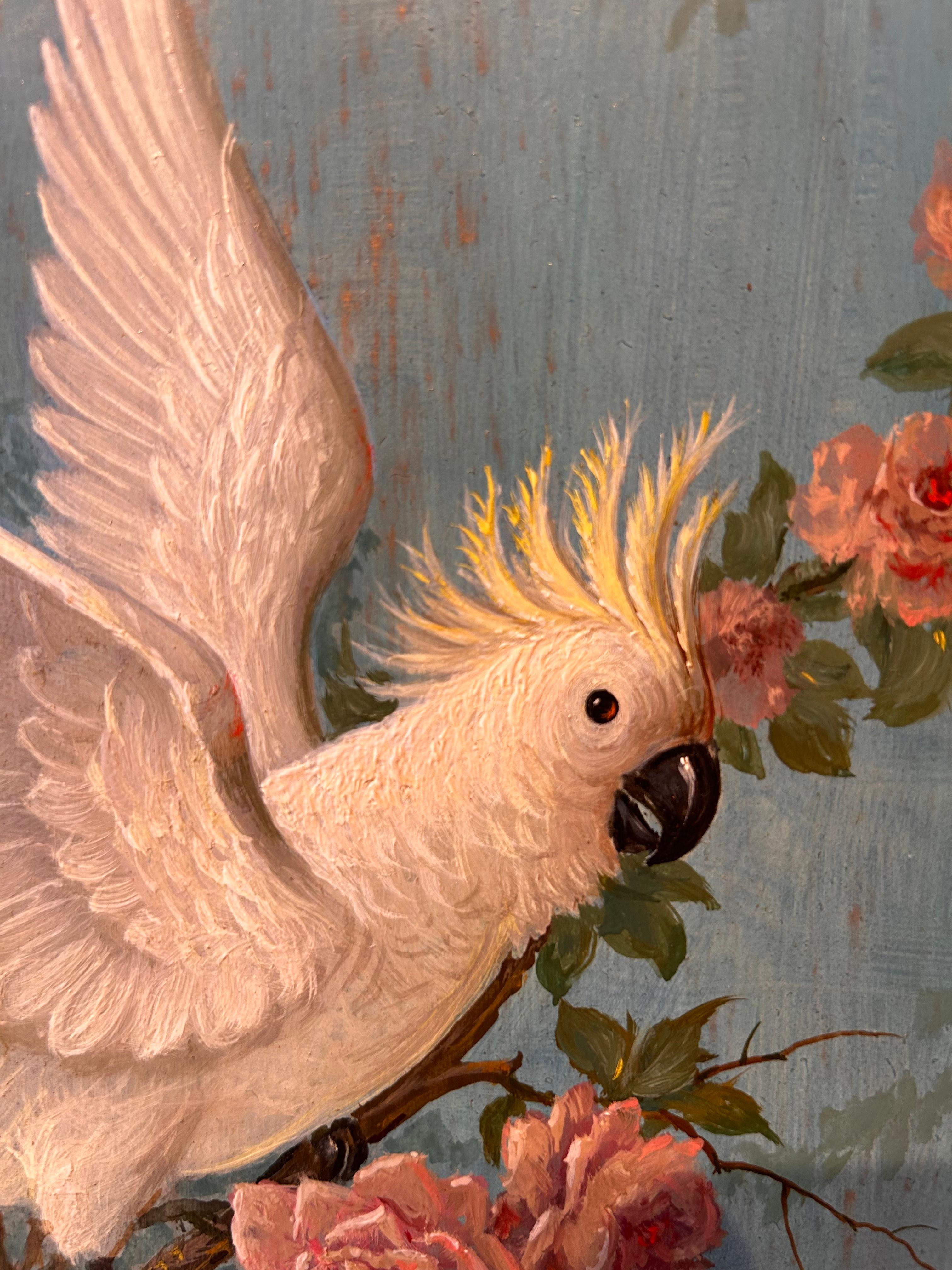 Alfonso T. Toran is a Florida artist from the late 19th early 20th century. His works display bold animal portraits, mostly in birds and fish. Later on in his painting career, he moved to New York City and made murals and private paintings for some