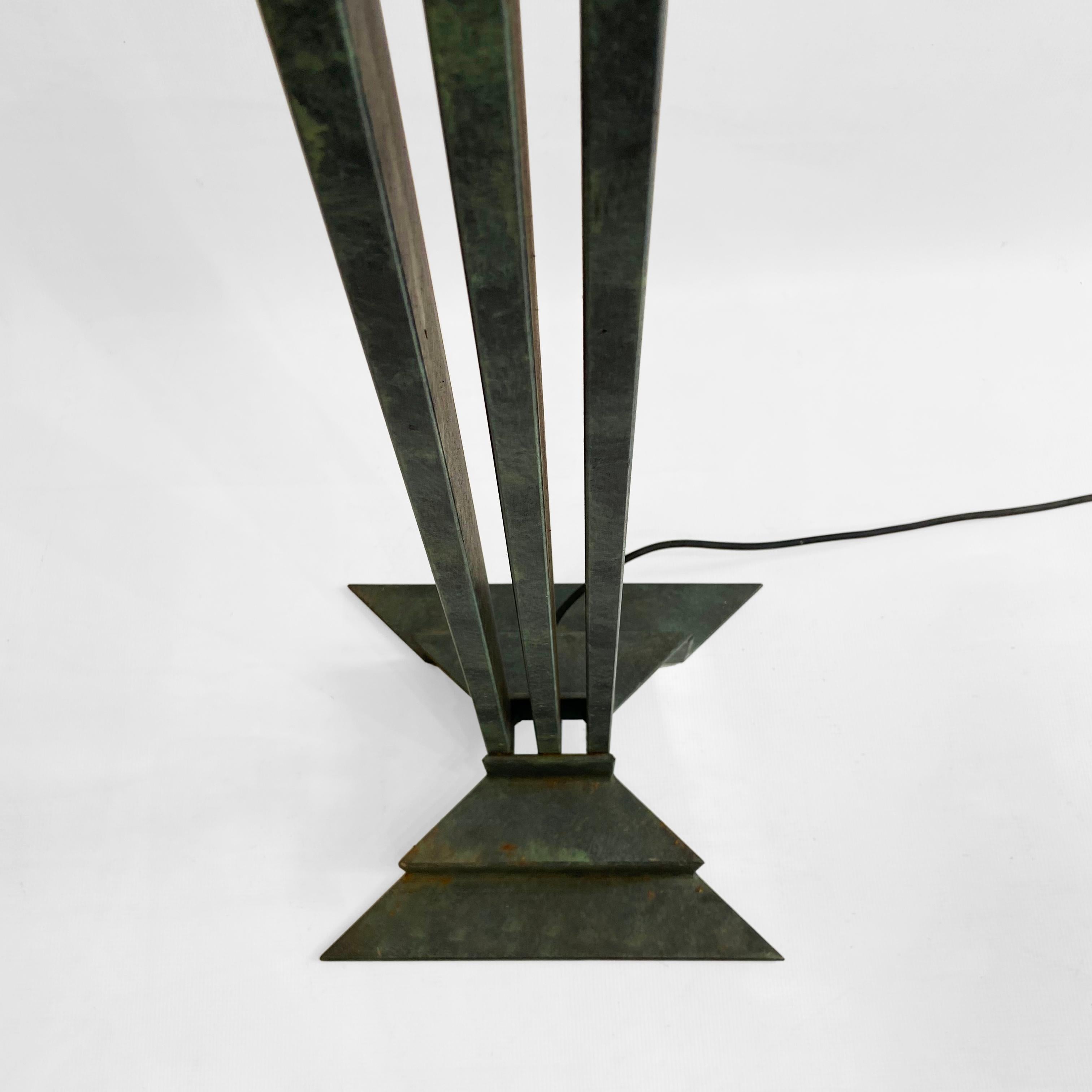 Alfrank Neoclassical Column Floor Lamp 1980s Postmodern Torchiere Uplighter For Sale 3