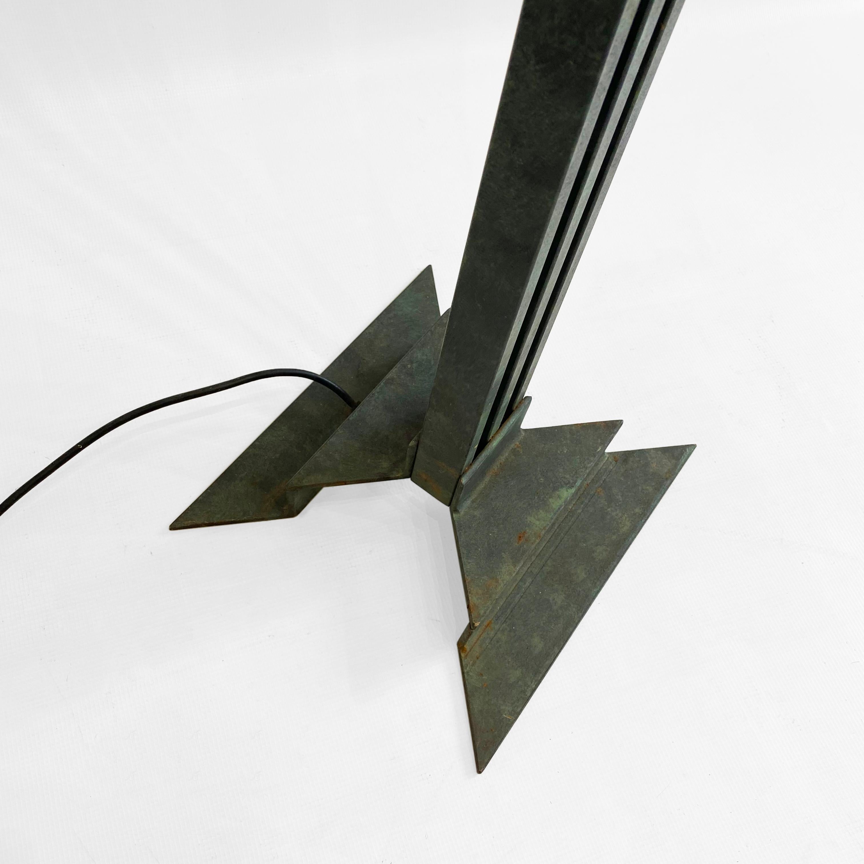 Alfrank Neoclassical Column Floor Lamp 1980s Postmodern Torchiere Uplighter For Sale 4