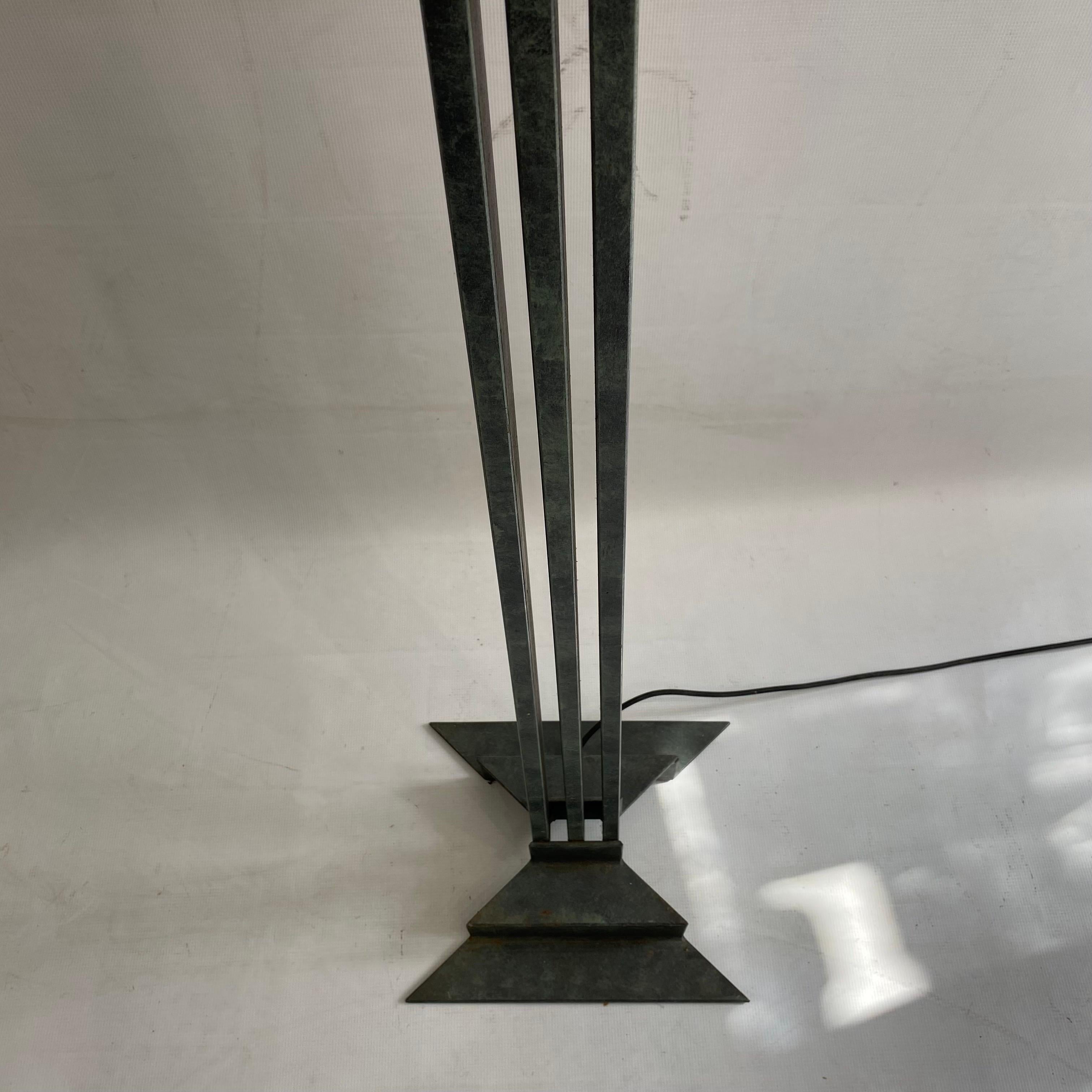 Alfrank Neoclassical Column Floor Lamp 1980s Postmodern Torchiere Uplighter  For Sale 5