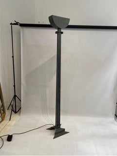 Alfrank Neoclassical Column Floor Lamp 1980s Postmodern Torchiere Uplighter