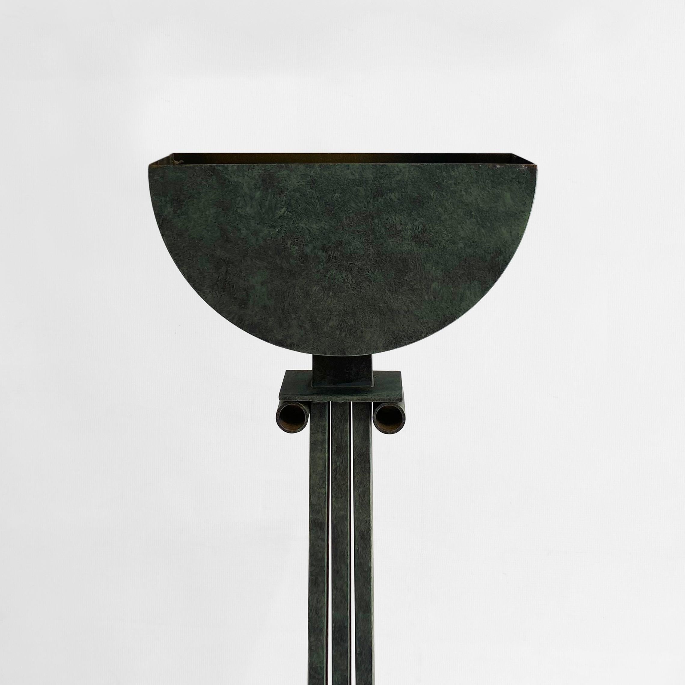 Alfrank Neoclassical Column Floor Lamp 1980s Postmodern Torchiere Uplighter For Sale 2