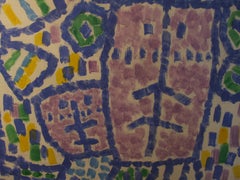 Deux personnes, 1965, huile sur toile, 92 x65 cm, encadrée