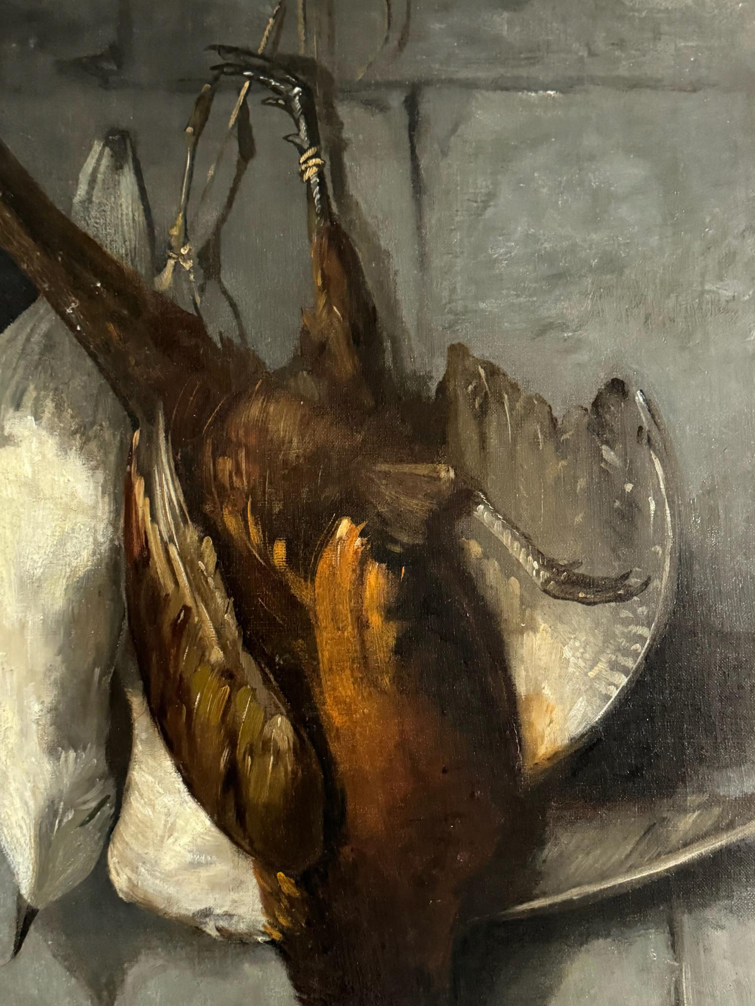 Alfred Arthur Brunel de Neuville (1852-1943) Still Life en Bastante bueno estado para la venta en Essex, MA
