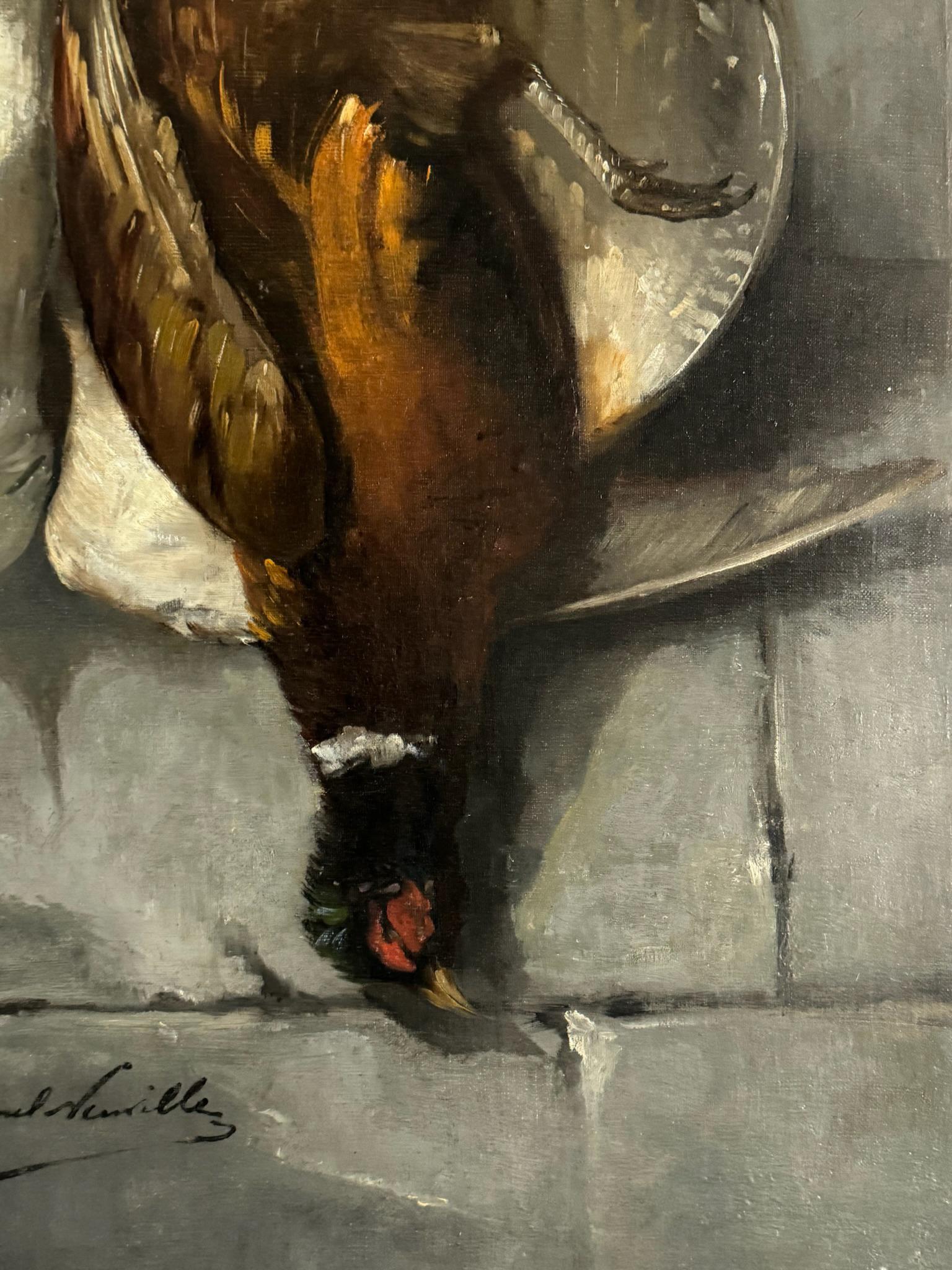 Alfred Arthur Brunel de Neuville (1852-1943) Still Life siglo XX en venta