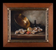 Oyster and a Copper bowl with other Crustaceans
