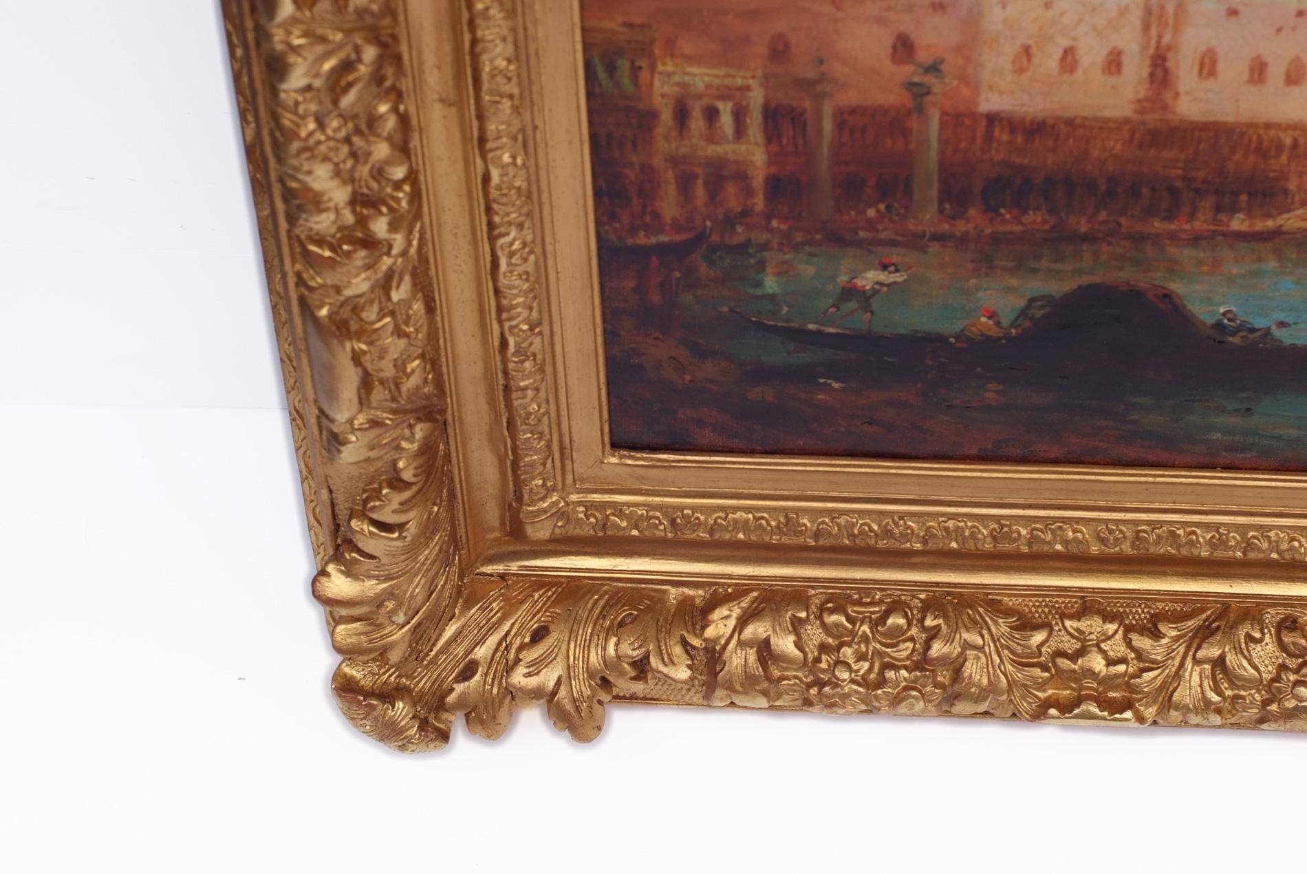 Venice The Lagoon, Gemälde 19. Jahrhundert, Venedig (Akademisch), Painting, von Alfred August Felix Bachman