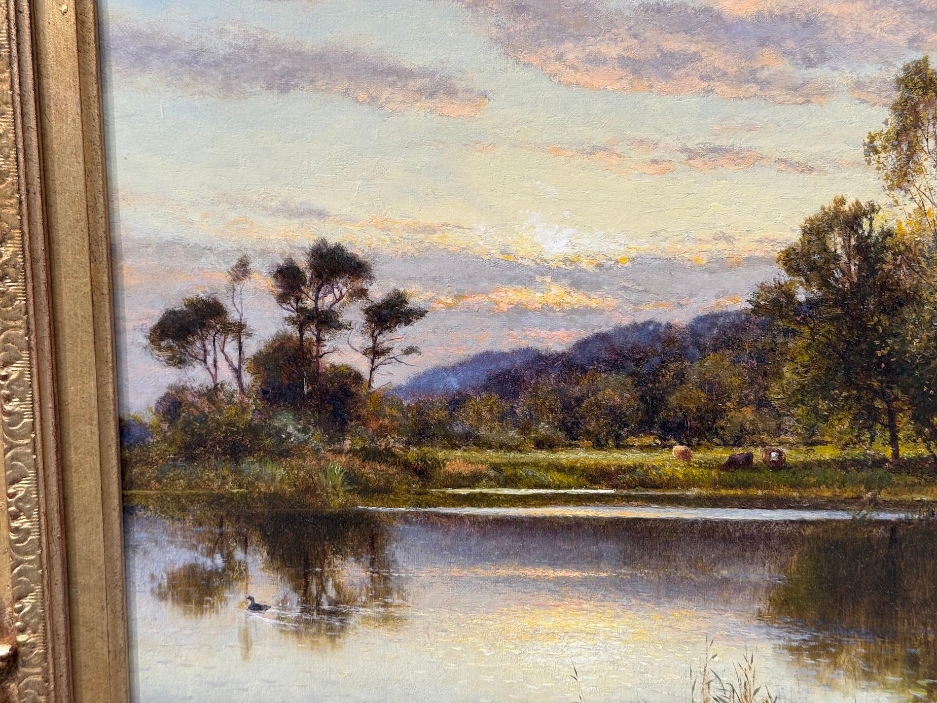 19th century English, landscape view on the Thames with im Angebot 1