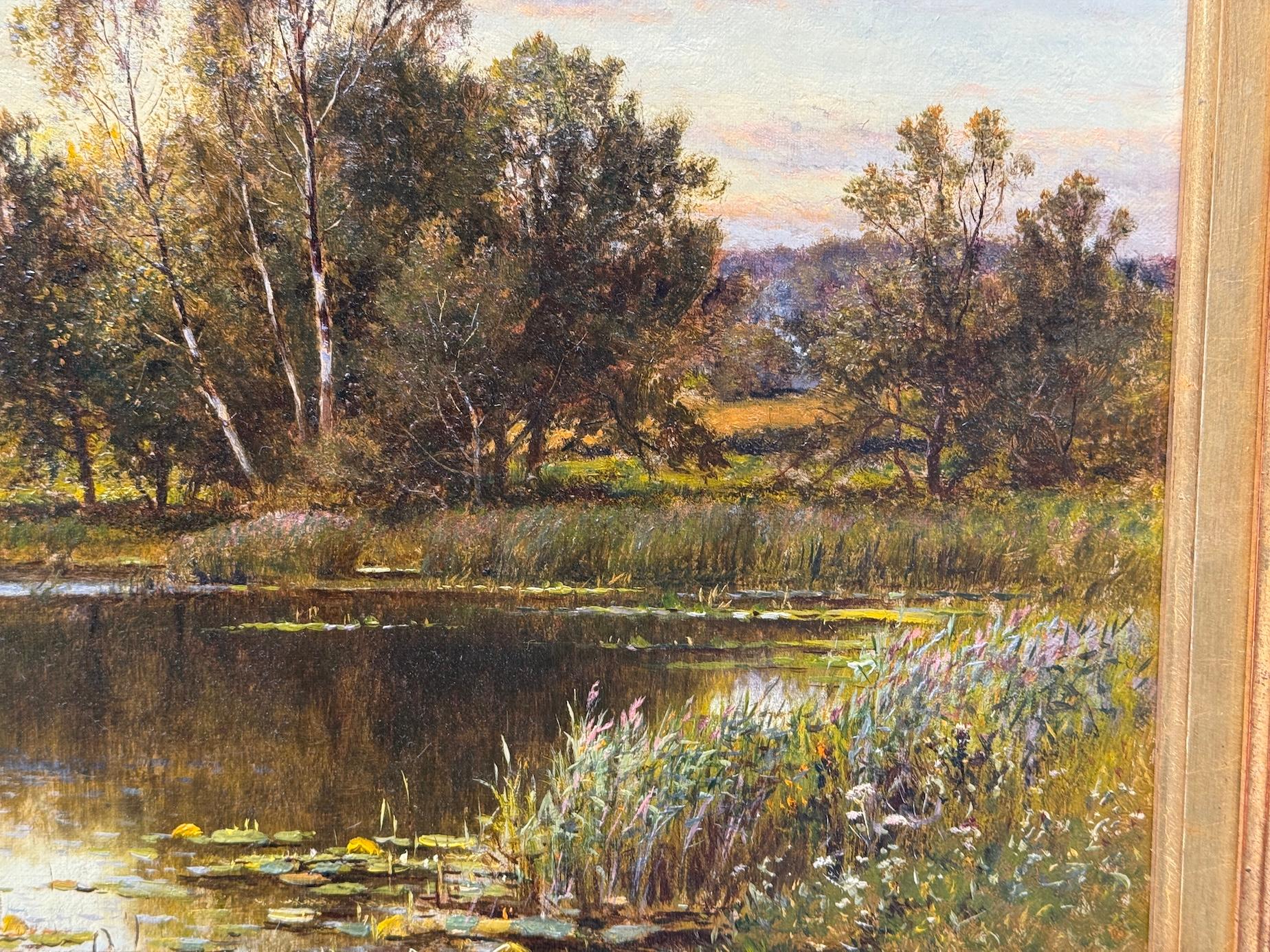 19th century English, landscape view on the Thames with im Angebot 2